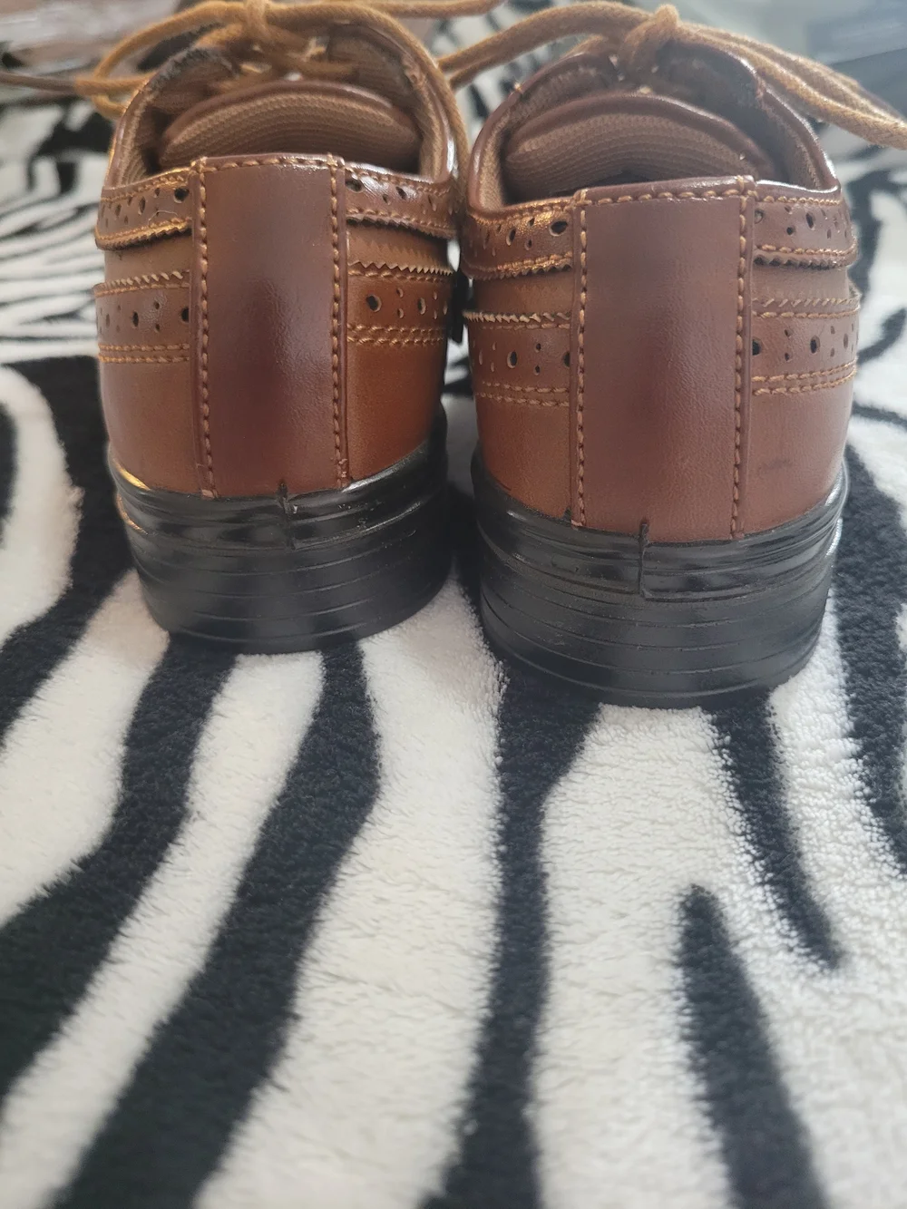 Deer Stags Toddlers' Brown Wingtip Dress Shoes